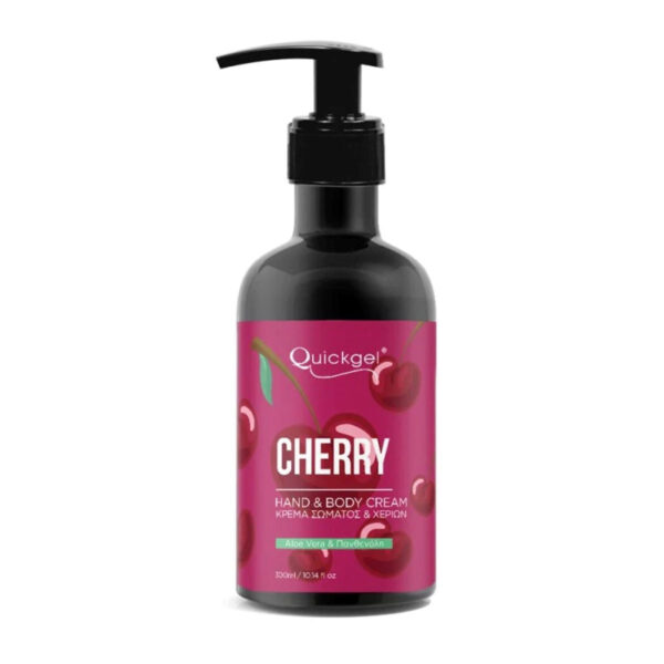 Quickgel Cherry Ενυδατική Κρέμα Σώματος με Aloe Vera για Όλες τις Επιδερμίδες 300ml