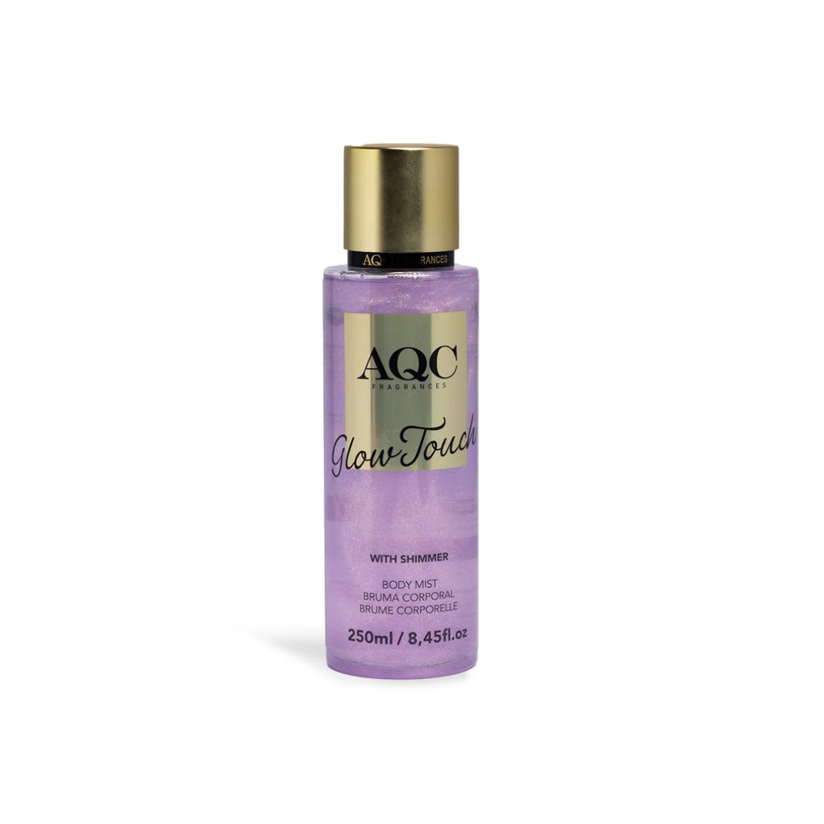 Ανώνυμο σχέδιο (40) AQC Glow Touch Shimmer Body Mist Purple Σπρέι Σώματος Shimmer Φρουτώδες Λουλουδένιο 250ml - Image 1